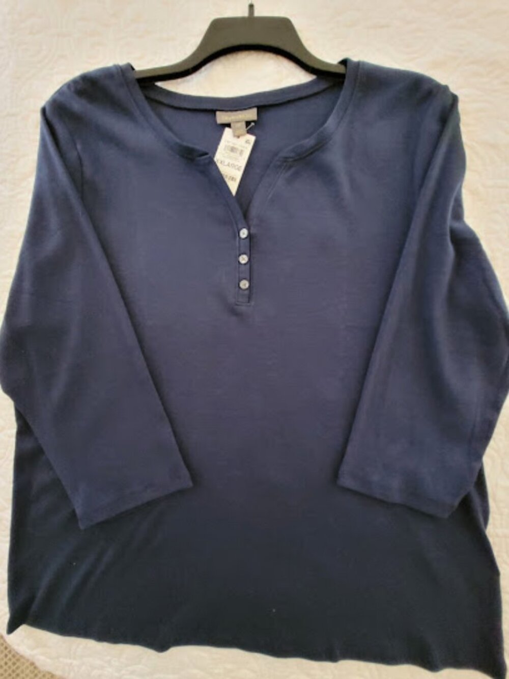 Style & Co Navy Tee